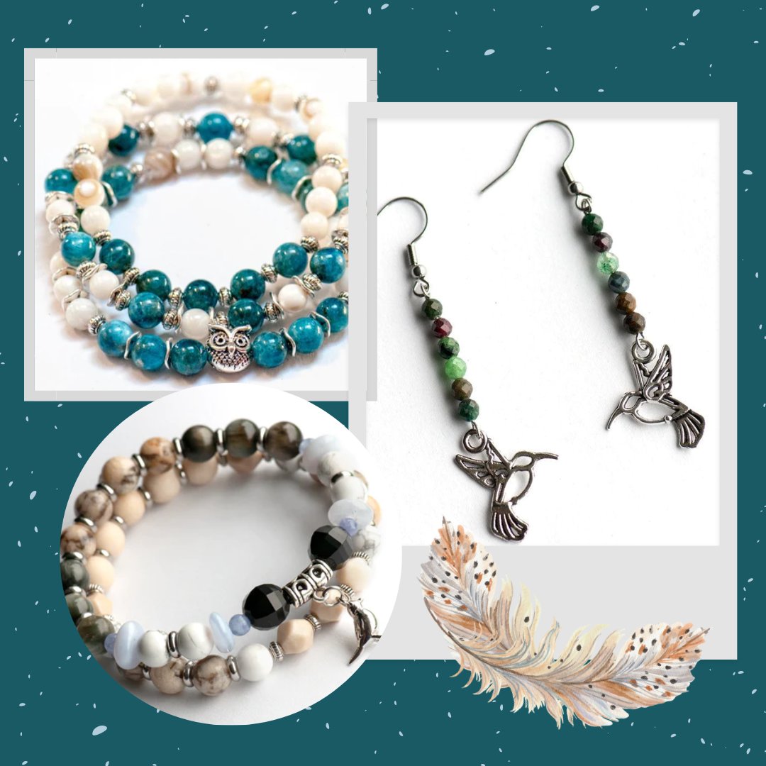 gemstone jewelry gifts for the birder