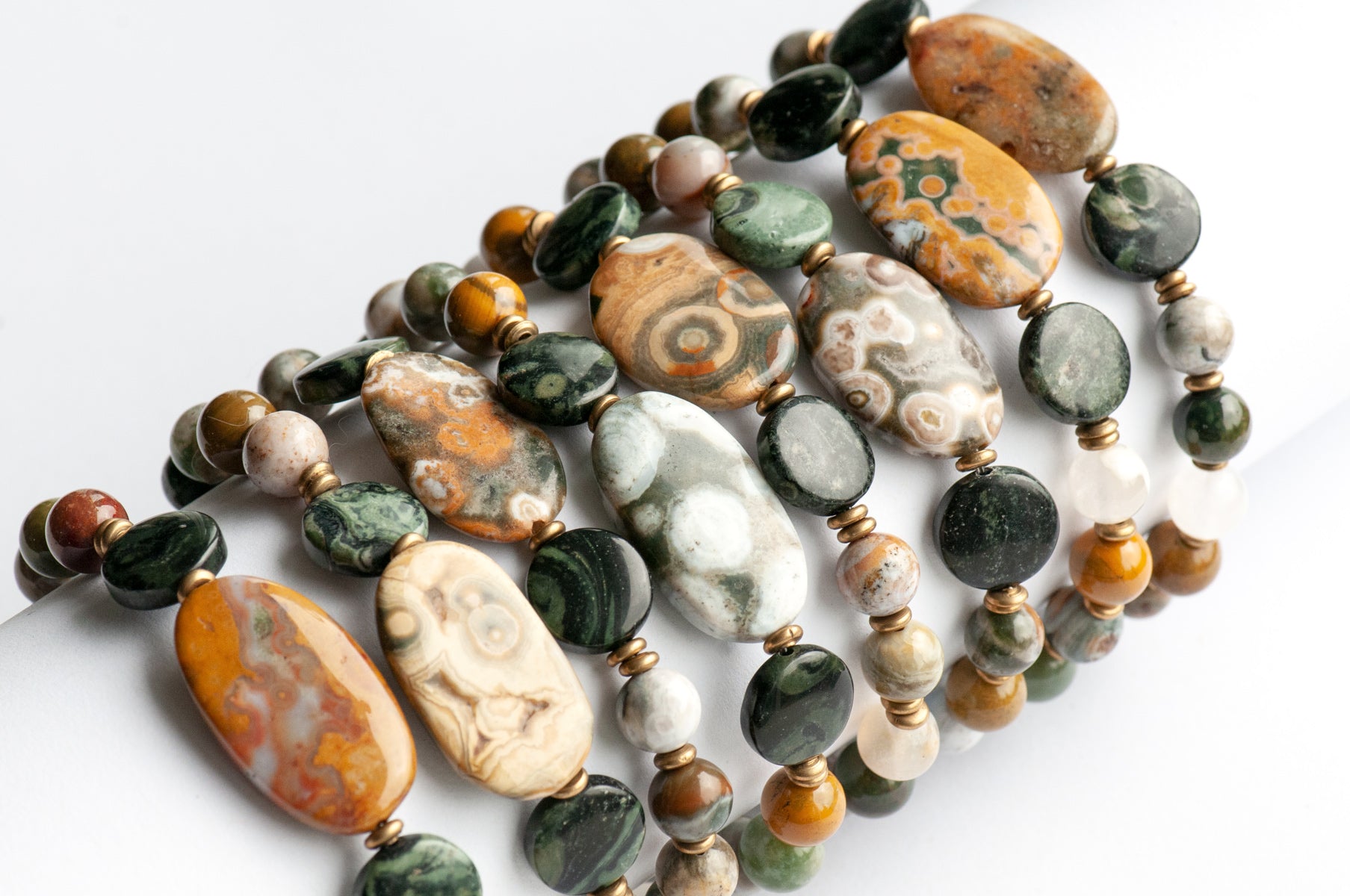 Ocean Jasper bracelets handmade in canada sold separately