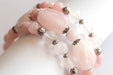 Rose quartz bracelet set handmade in new brunswick canada