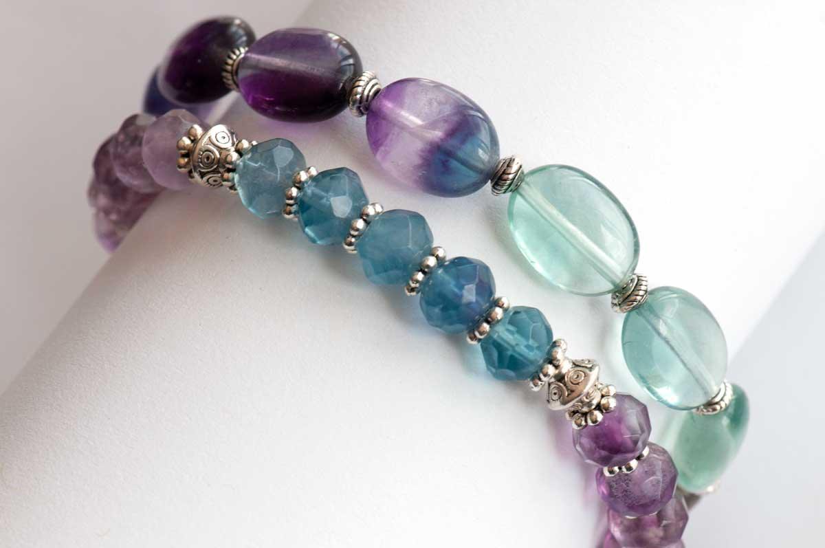 Banded fluorite oval bracelet pairs perfectly with Spring Sparkle (sold separately)
