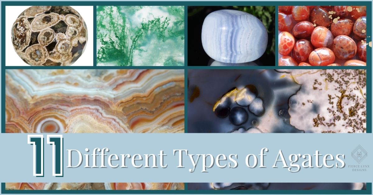 11 different types of agates 
