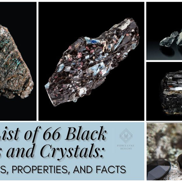 black gemstone and crystal names and properties