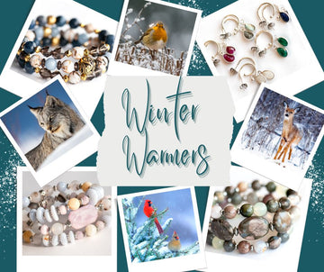 Winter gemstone jewelry collection handmade in Canada