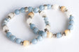 Snow Angel bracelet set with AA Yellow Opal and Angelite beads