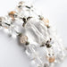 Handmade crystal quartz bracelet set with biotite gemstone beads