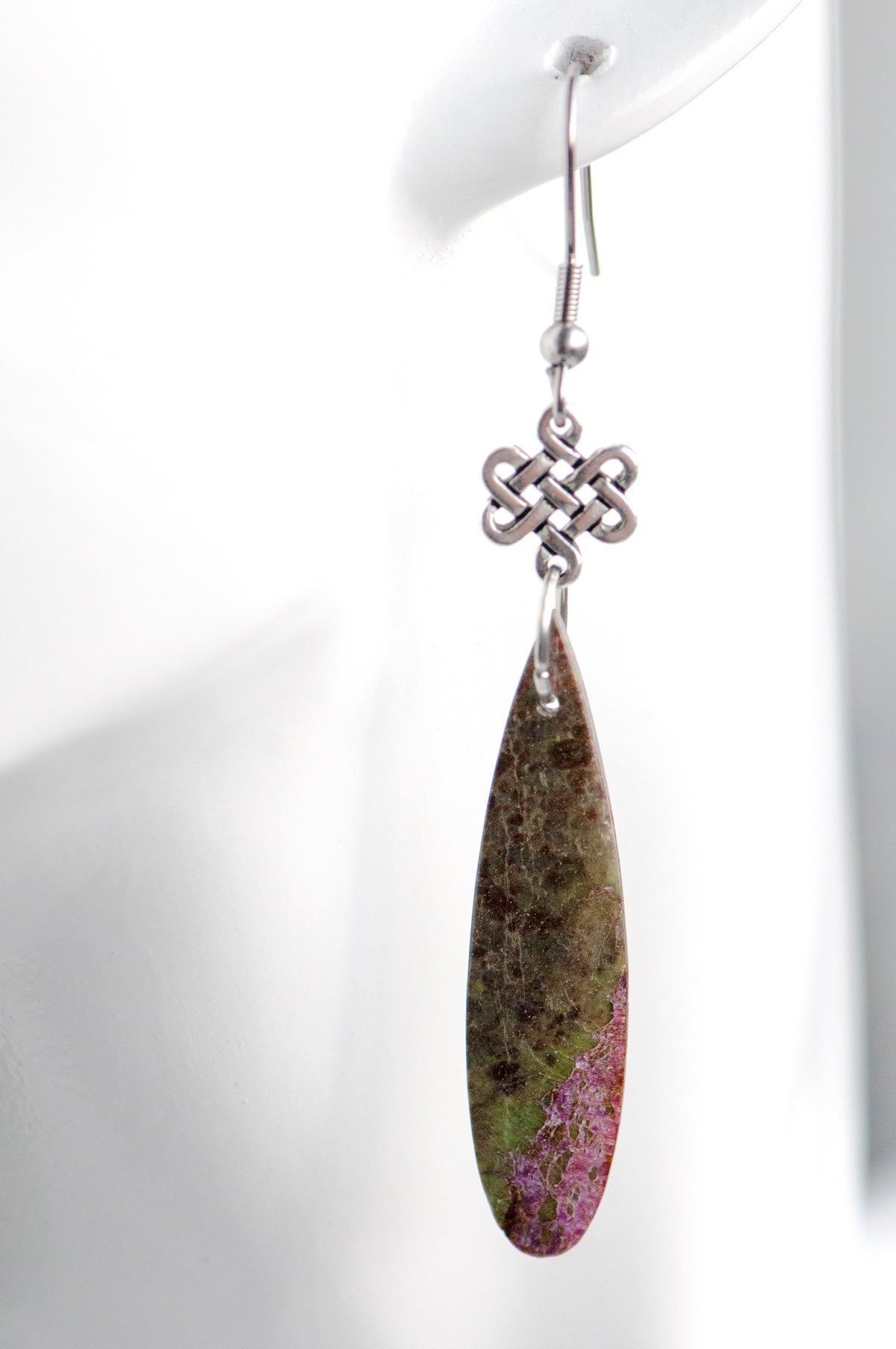Atlantisite eternity drop earrings Handmade in New Brunswick Canada