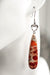 Red Bend Jasper drop earrings handmade in Canada
