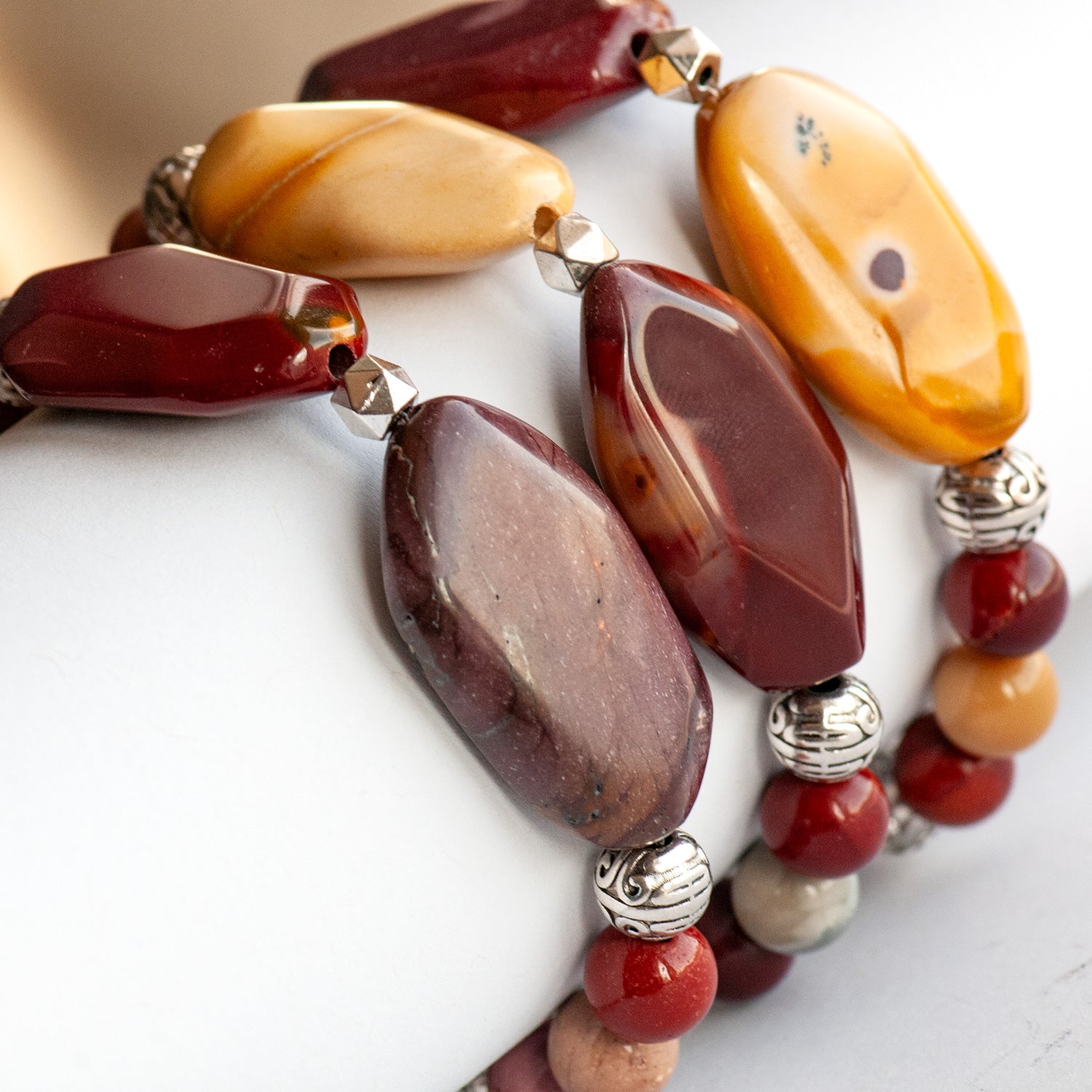 Single Stone Stackables - Mookaite Jasper - Fierce Lynx Designs