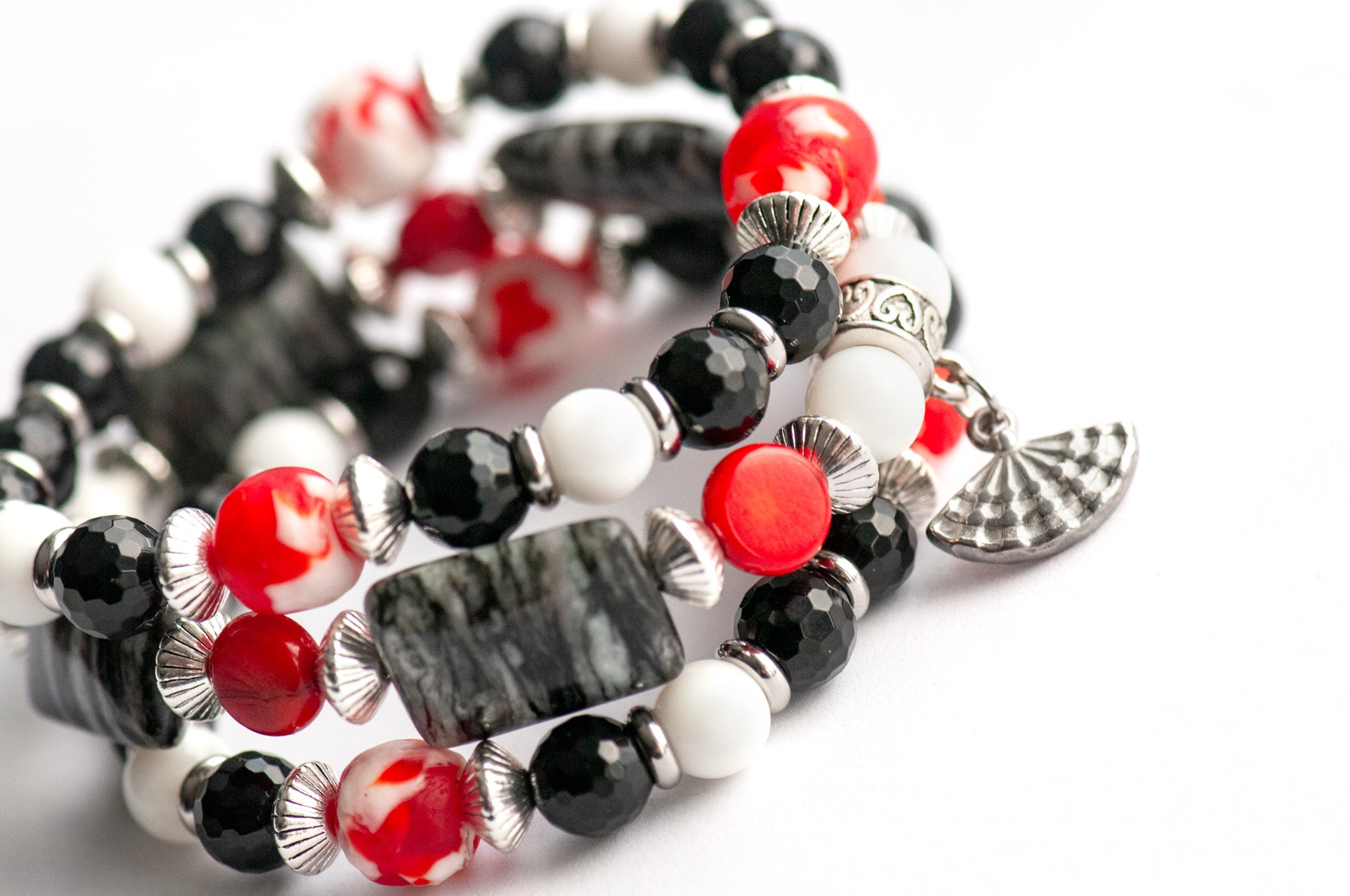 Three bracelet set with Spain and Flamenco theme