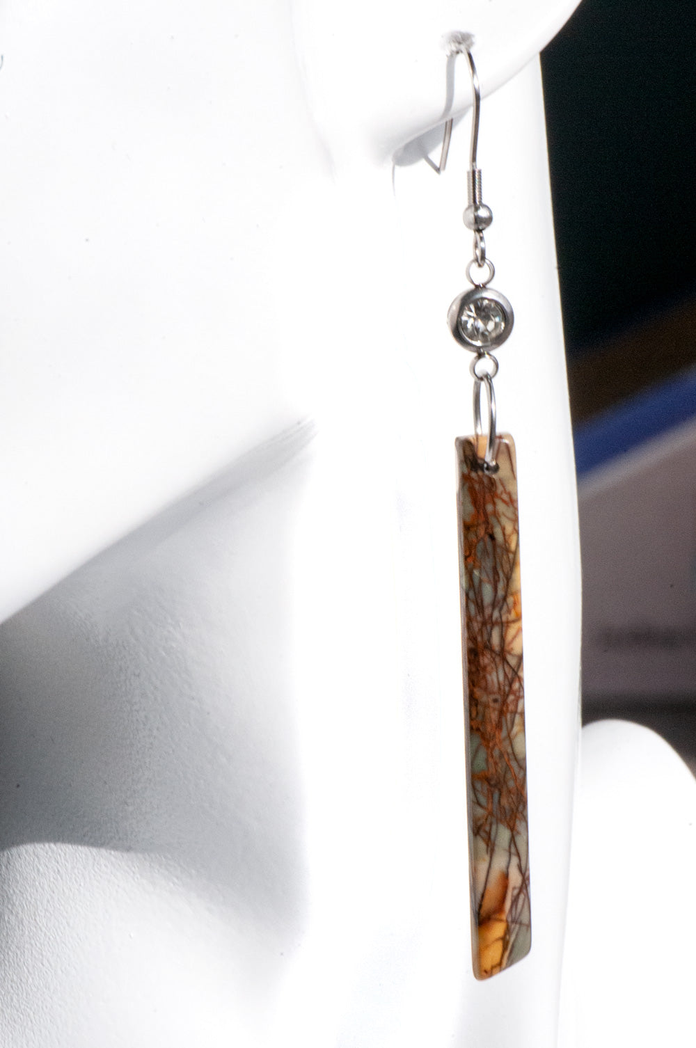 Red Creek Jasper Spike Earrings - Fierce Lynx Designs