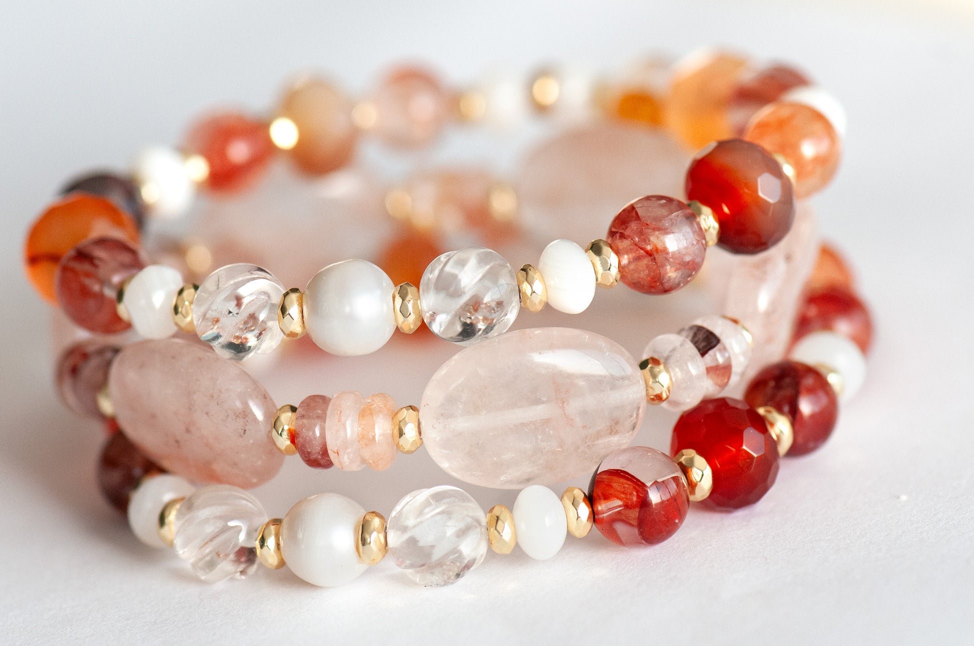 Fierce Lynx Designs Aphrodite Bracelet Set – a jewelry tribute to divine femininity and passion.