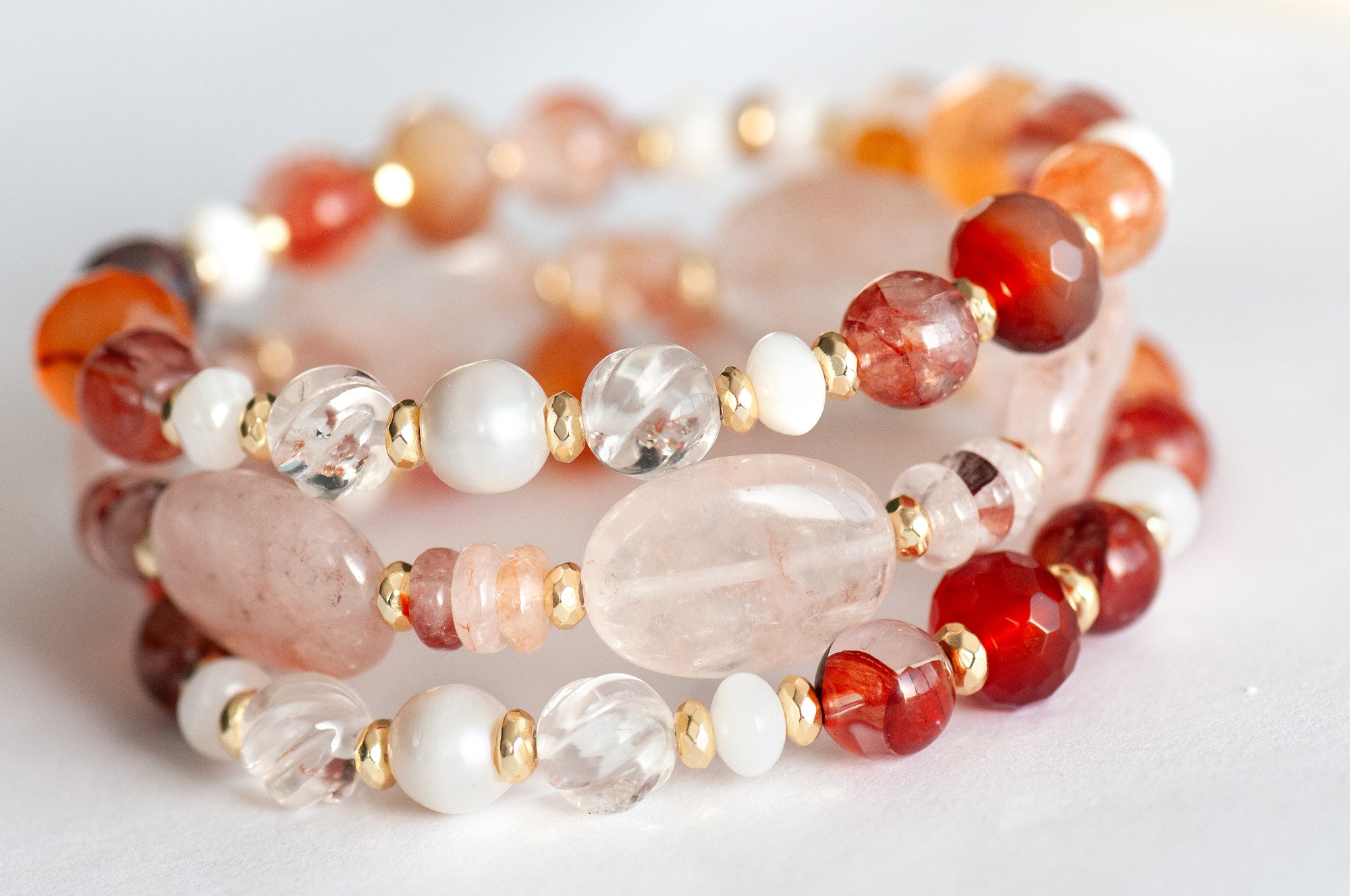 Fierce Lynx Designs Aphrodite Bracelet Set – a jewelry tribute to divine femininity and passion.