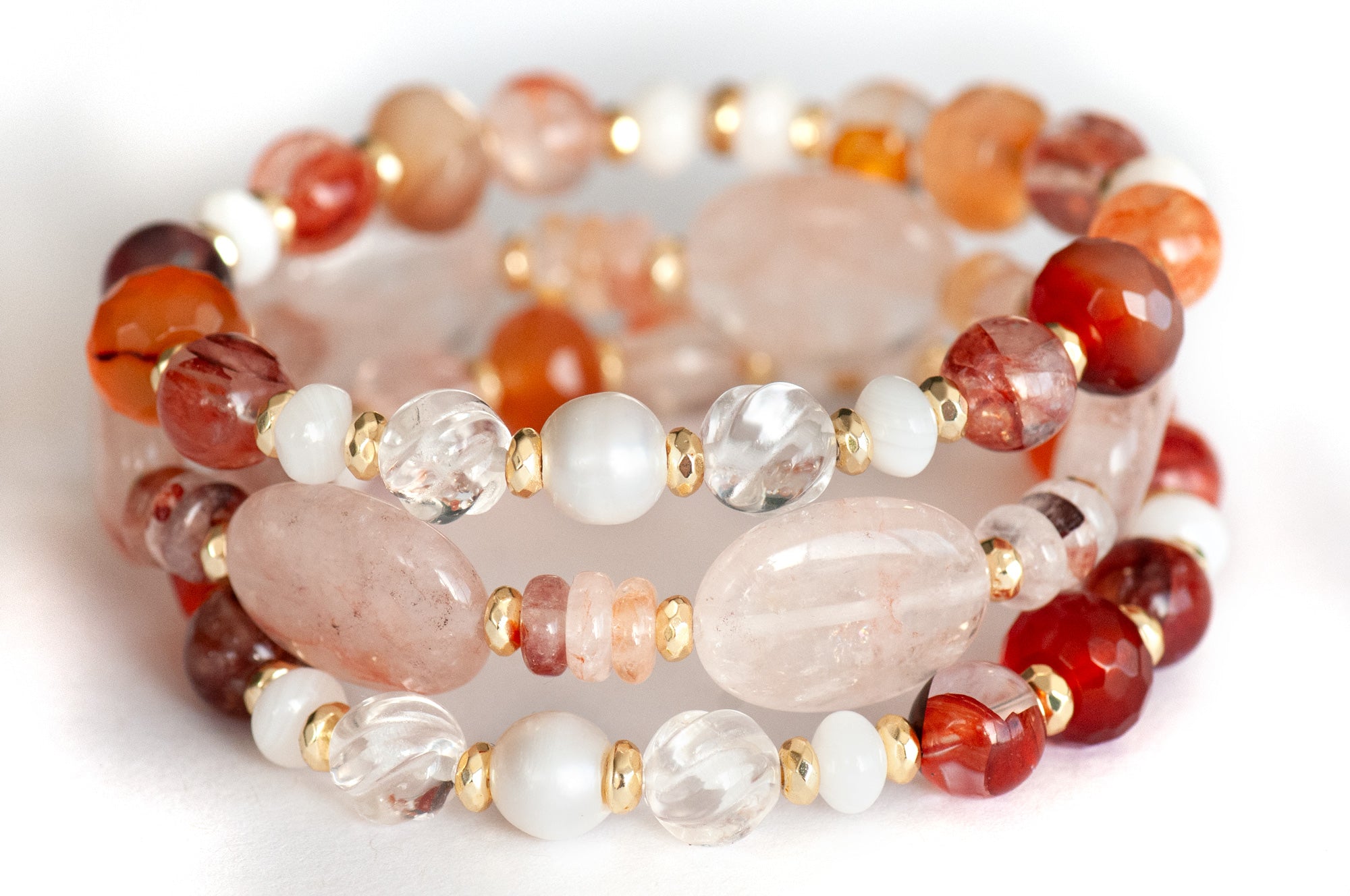 Fierce Lynx Designs Aphrodite Bracelet Set – a jewelry tribute to divine femininity and passion.