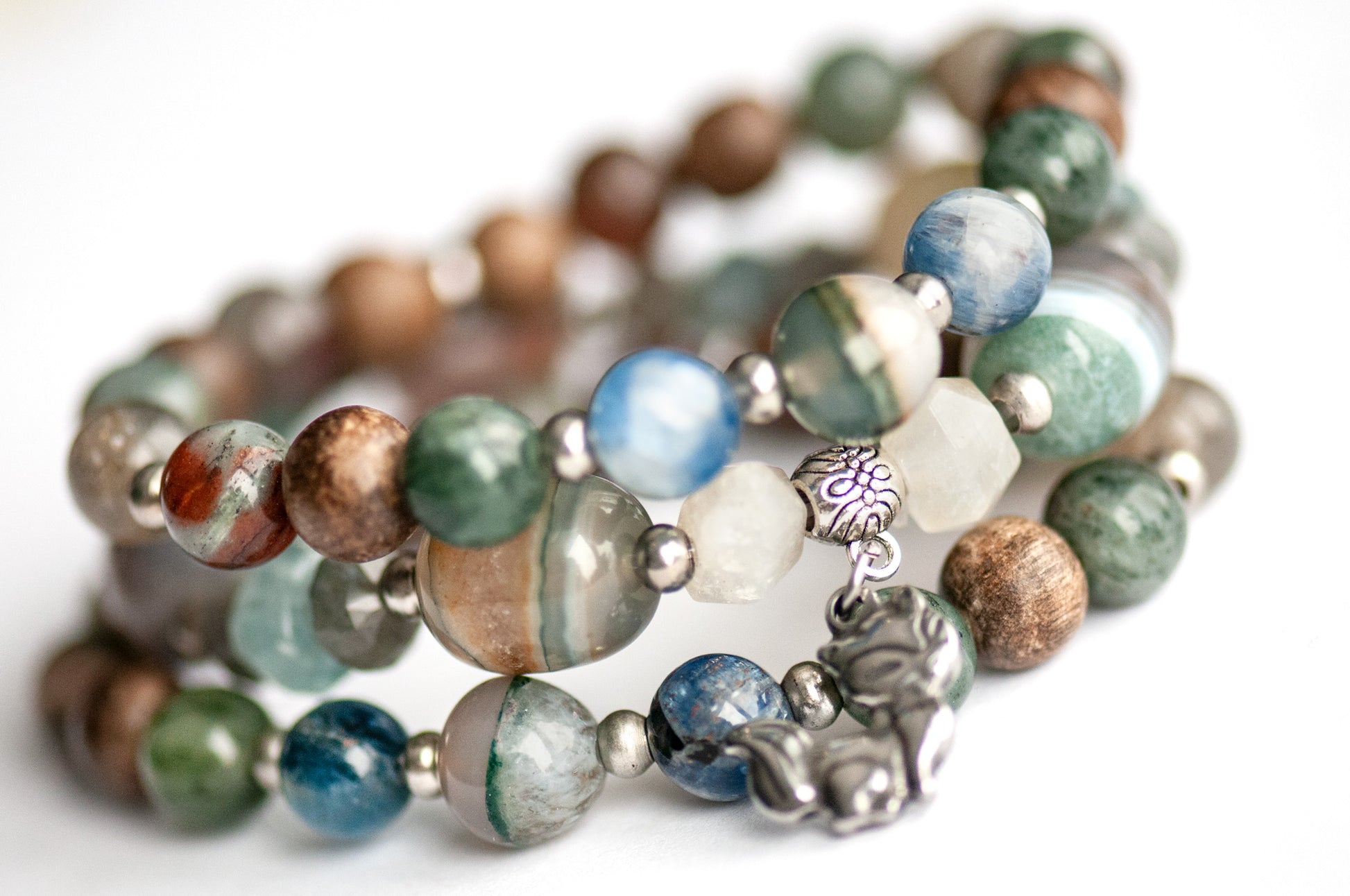 Handcrafted Mythical Lynx Collection bracelet with transformation and wisdom symbolism