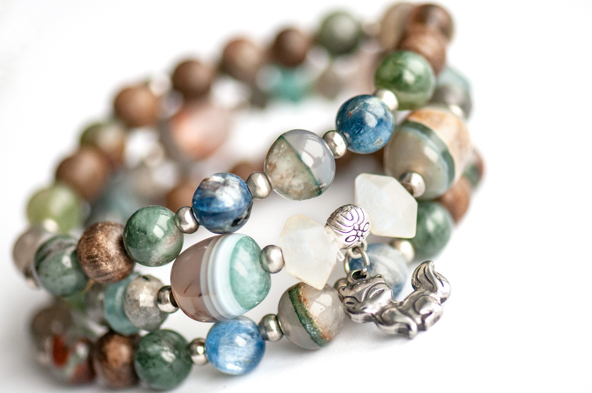 Handcrafted Mythical Lynx Collection bracelet with transformation and wisdom symbolism