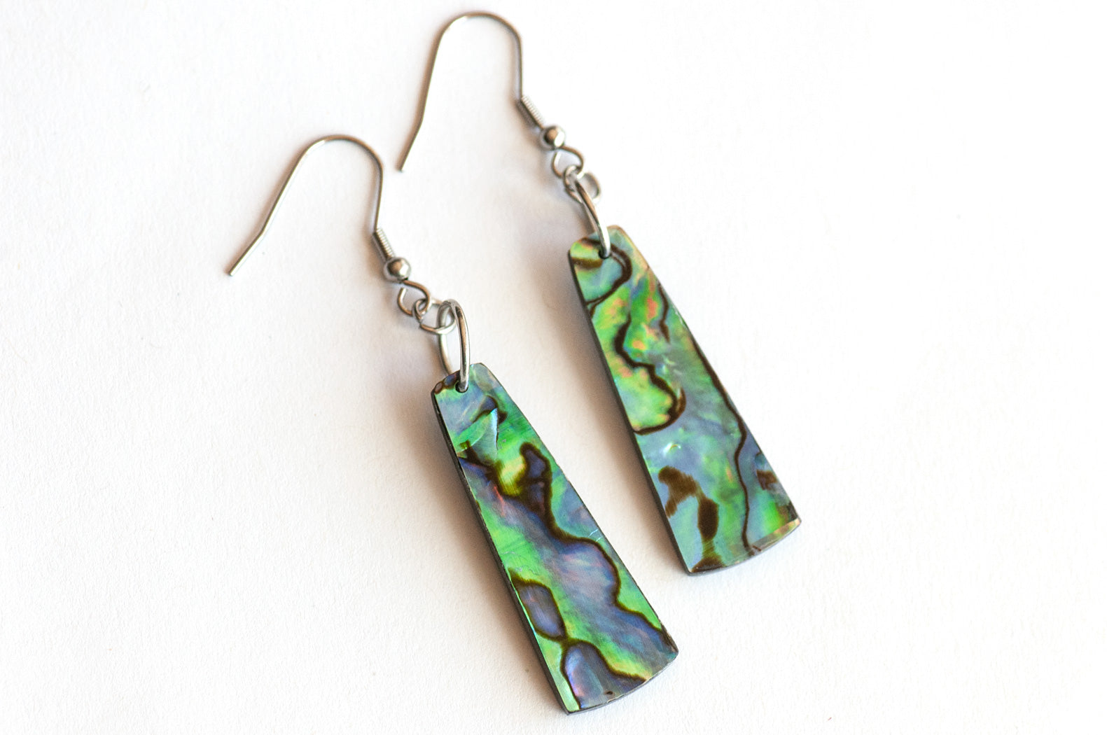 Abalone shell earring pair