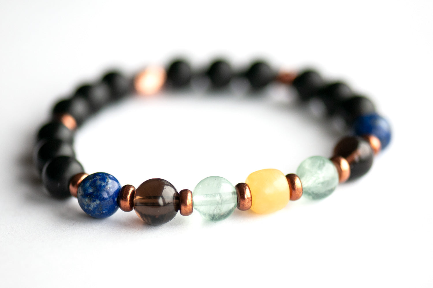 Fierce Lynx Designs focus and study gemstone bracelet