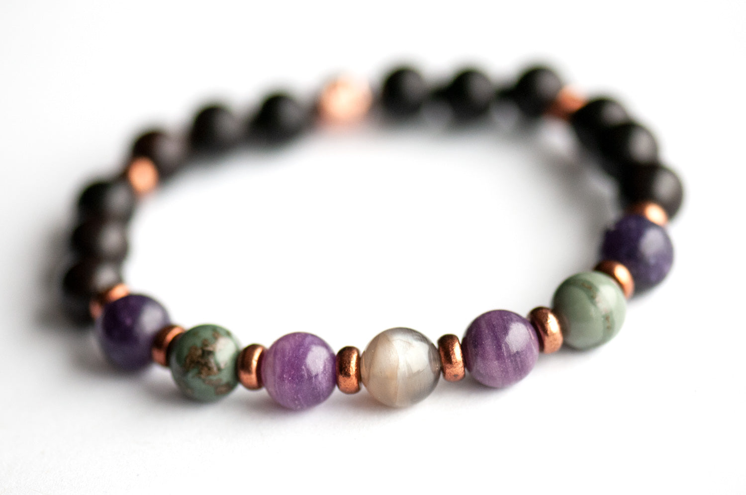 Fierce Lynx Designs gemstone bracelet for anxiety support