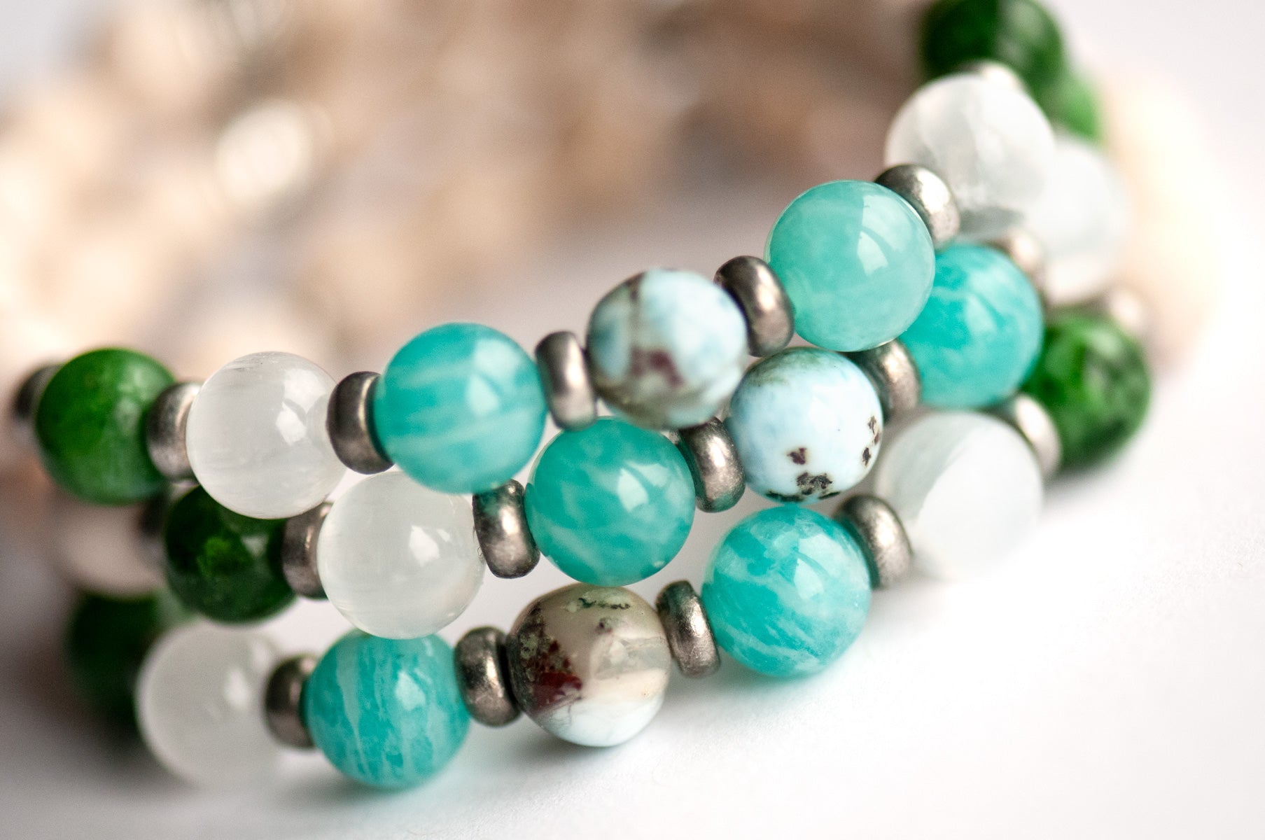 Fierce Lynx Designs gemstone bracelet for inner peace
