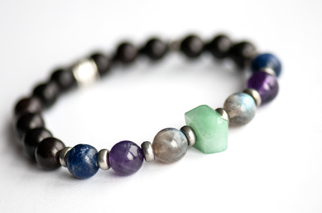 Fierce Imagination Bracelet with Aventurine and Labradorite – crystal bracelet for creativity