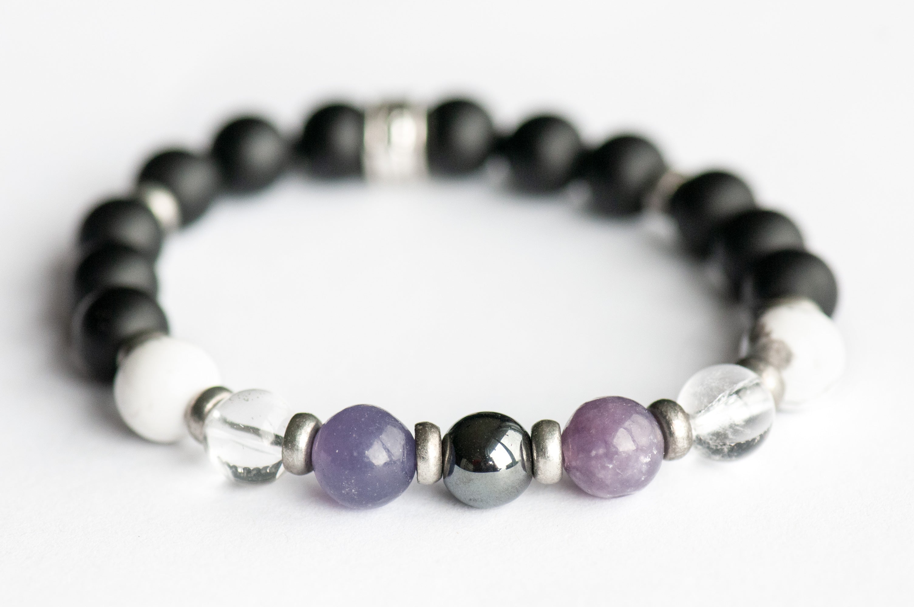 Handmade Fierce Slumber crystal bracelet for relaxation and better sleep – Fierce Lynx Designs