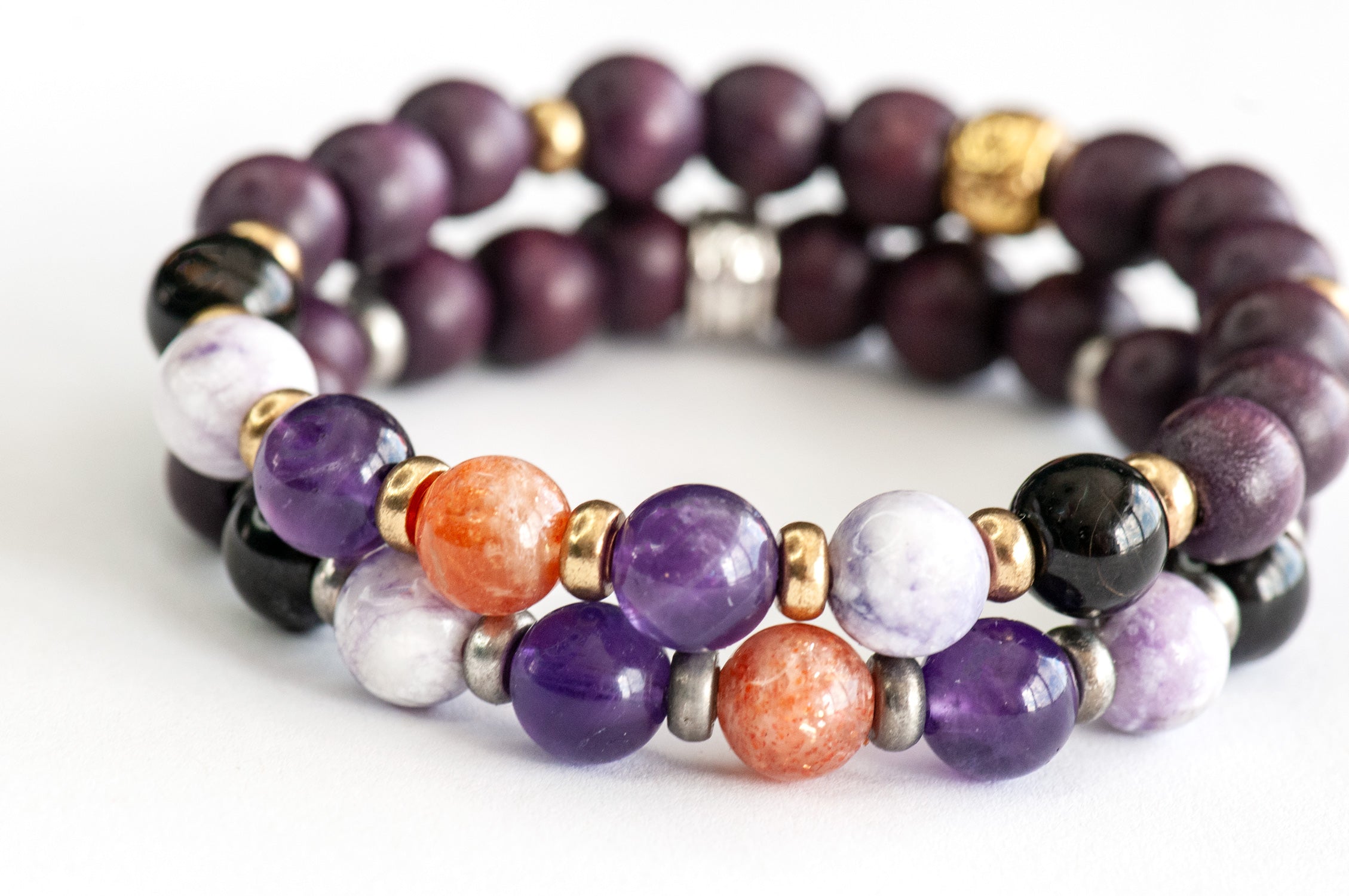 Fierce Wellness crystal bracelet designed to support travel anxiety and emotional grounding