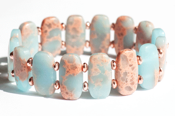 Coral Seas Impression Jasper Cuff Bracelet