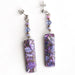 Purple stone earrings handmade in New Brunswick Canada
