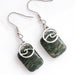 Seaweed Quartz Earrings - Fierce Lynx Designs