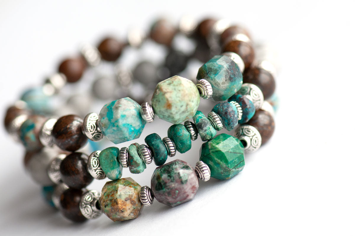 Empowered Lynx - Gemstone Bracelet Set - Fierce Lynx Designs