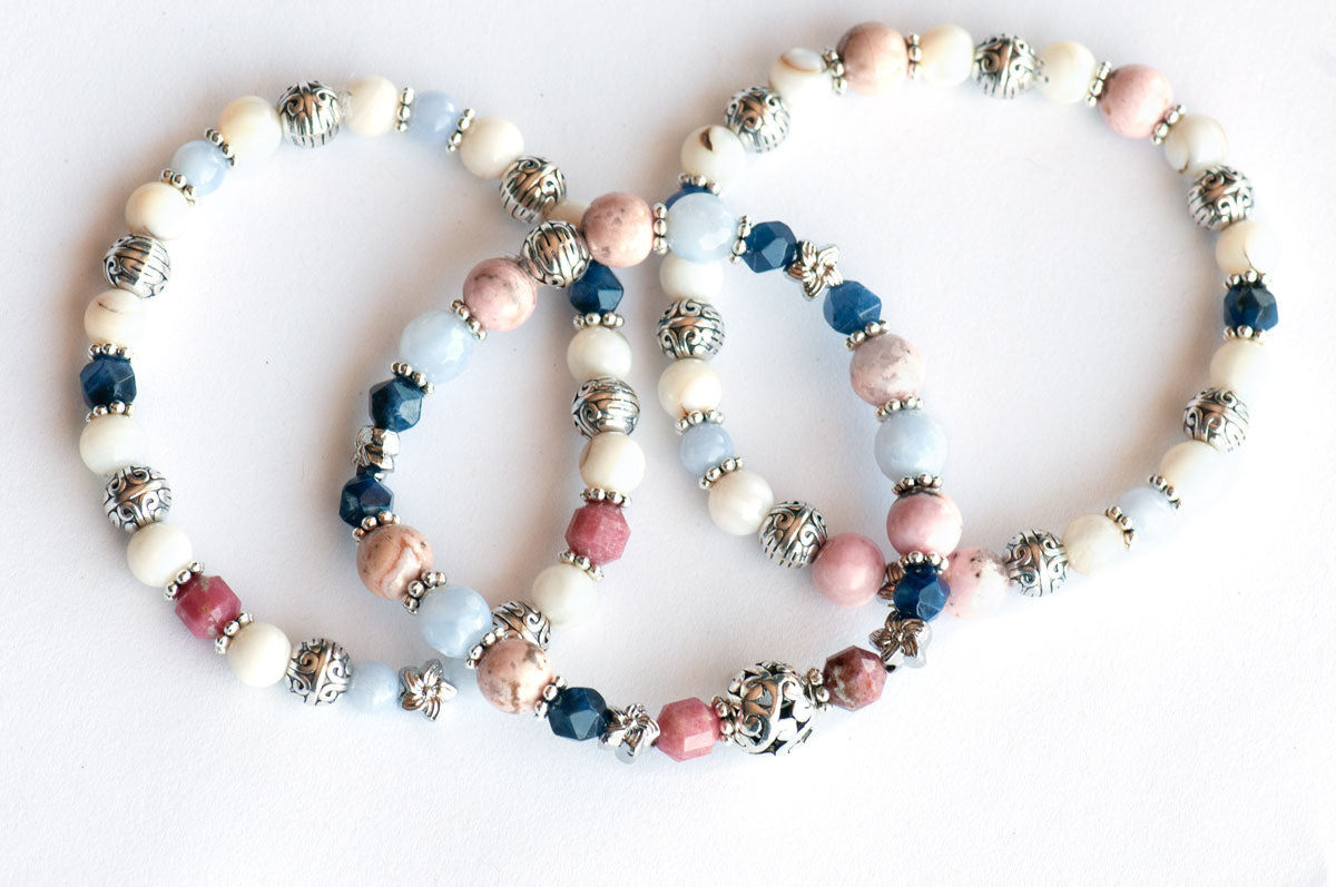 Wildflower Bouquet - Gemstone Bracelet Set - Fierce Lynx Designs