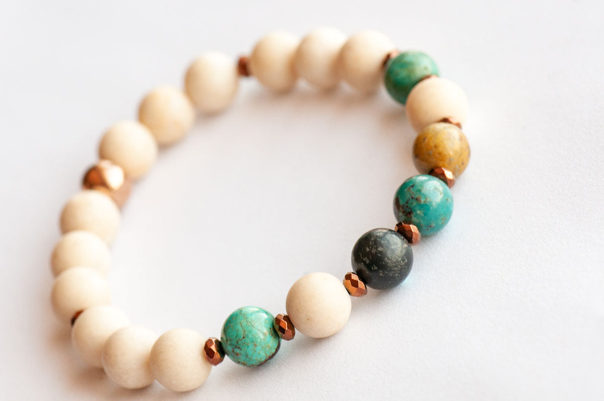 December birthstone turquoise bracelet