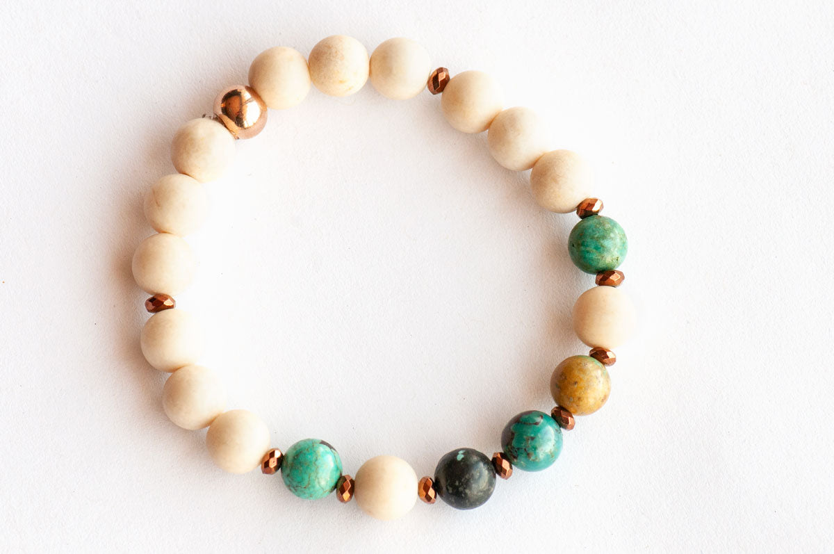 Hubei Turquoise Bracelet handmade in Canada