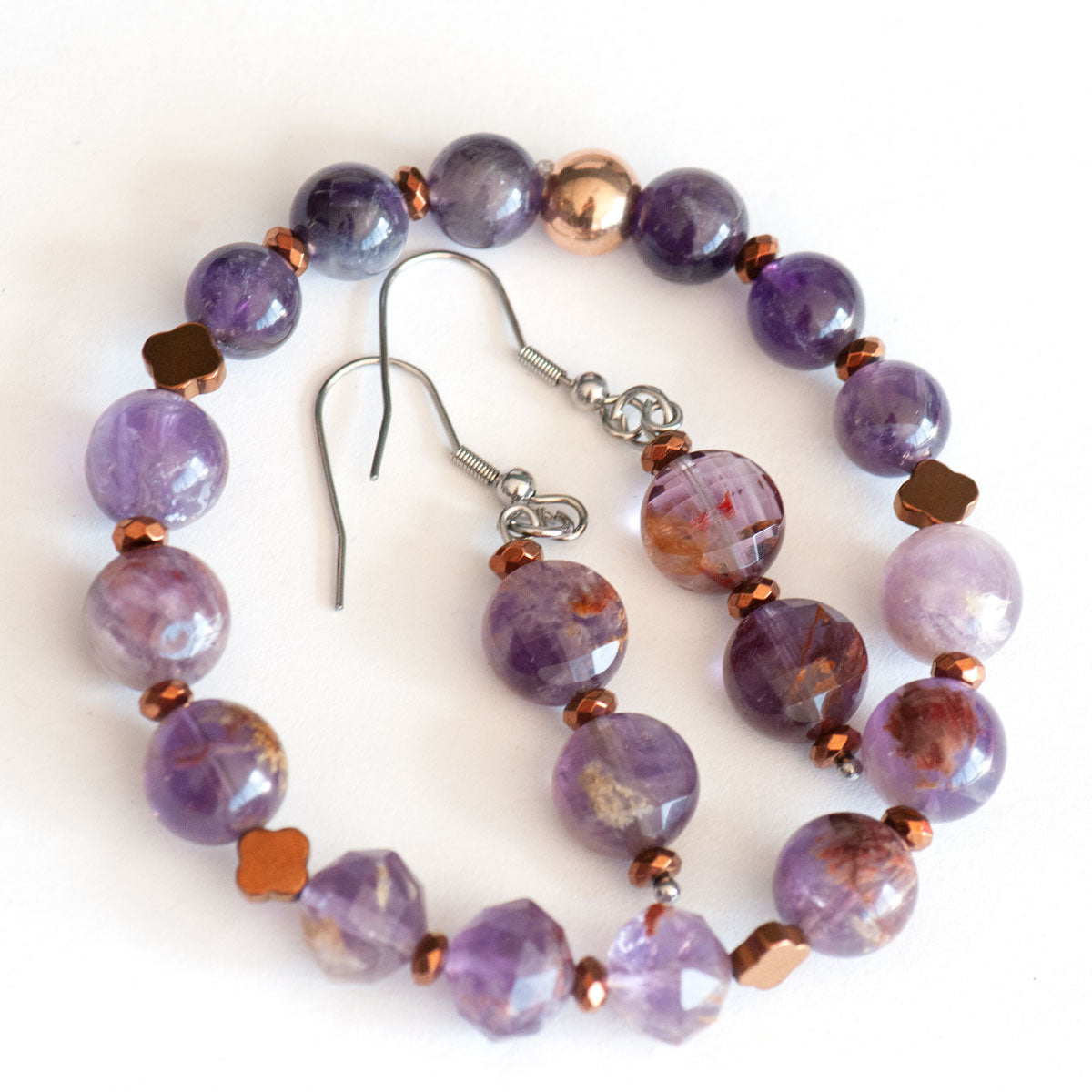 Super Seven - Dangle Earrings - Fierce Lynx Designs