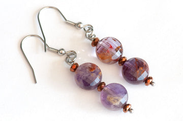 Super Seven - Dangle Earrings - Fierce Lynx Designs