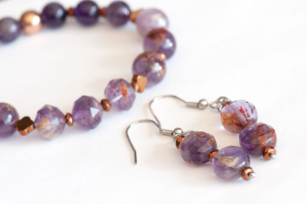 Super Seven - Dangle Earrings - Fierce Lynx Designs