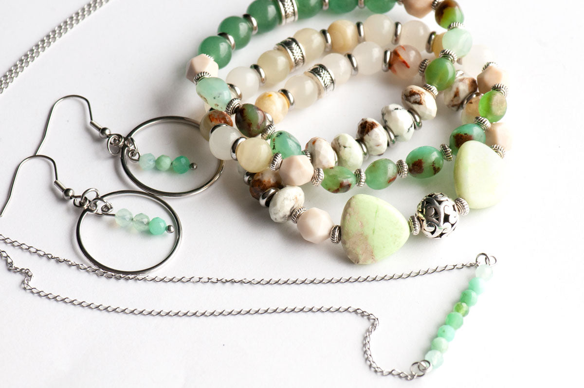 New Shoots - Gemstone Bracelet Set - Fierce Lynx Designs