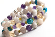 Surprising Lynx gemstone bracelet set with Amethyst, Apatite, Citrine, and jade made in canada