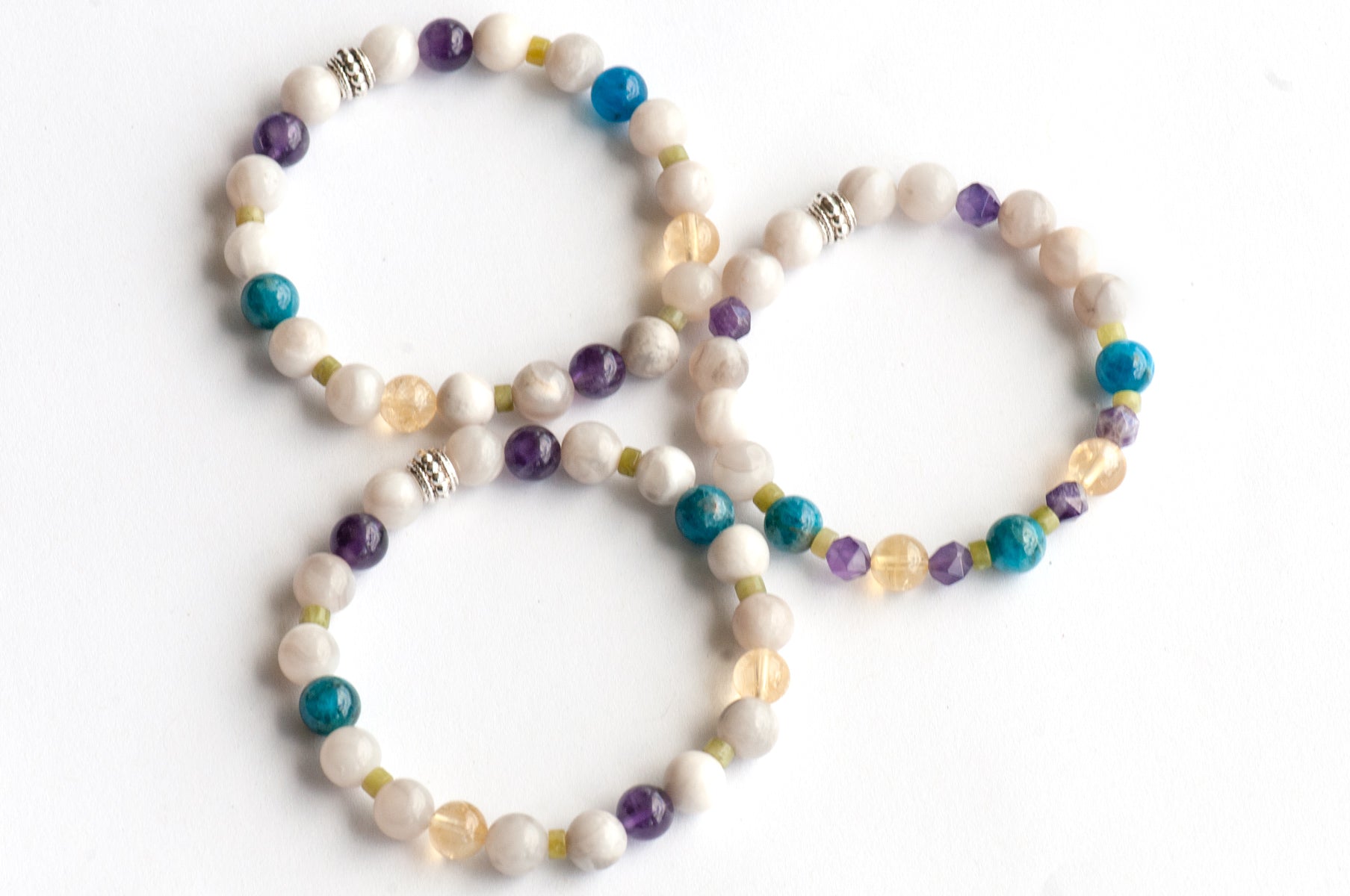 Handmade gemstone bracelet set - Surprising Lynx