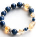 Sodalite and citrine handmade gemstone bracelet