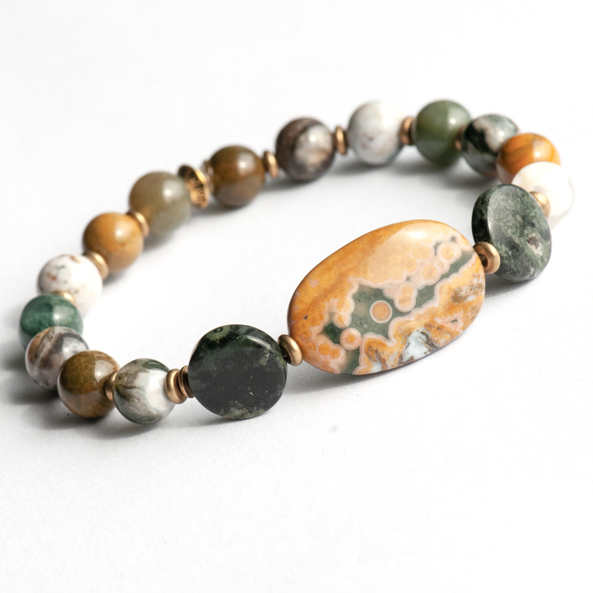 Ocean Jasper bracelet made in canada