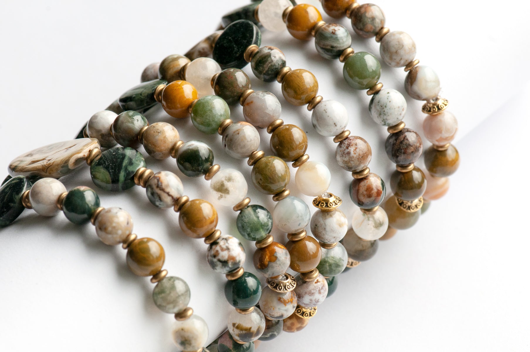 Ocean Jasper bracelets handmade in canada sold separately