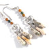 Handmade chandelier earrings in Ocean Jasper