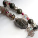 Ethereal Lynx - Labradorite and plum tourmaline two bracelet set handmade in New Brunswick Canada