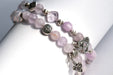 Handmade gemstone bracelet set February birthstone