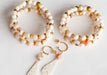 Handmade bracelet set with matching shell earrings and gold accents  sold separately