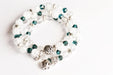 Quartz Crystal April Birthstone Bracelet set