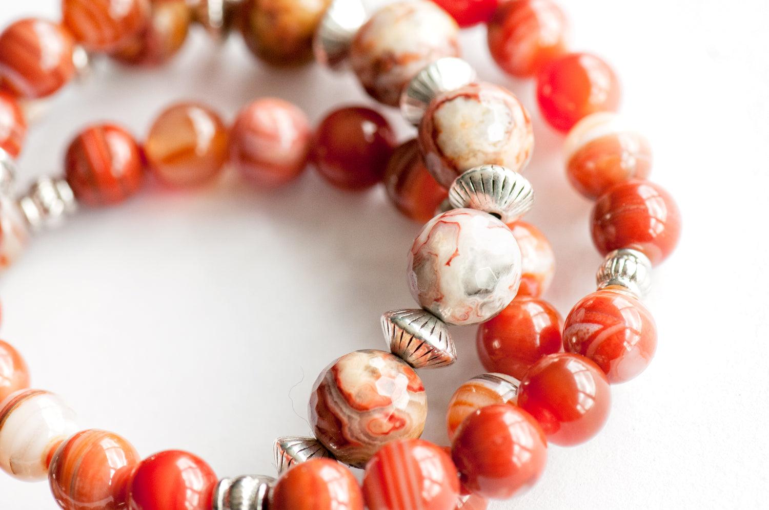 Campfire - Agate Bracelet Set - Fierce Lynx Designs