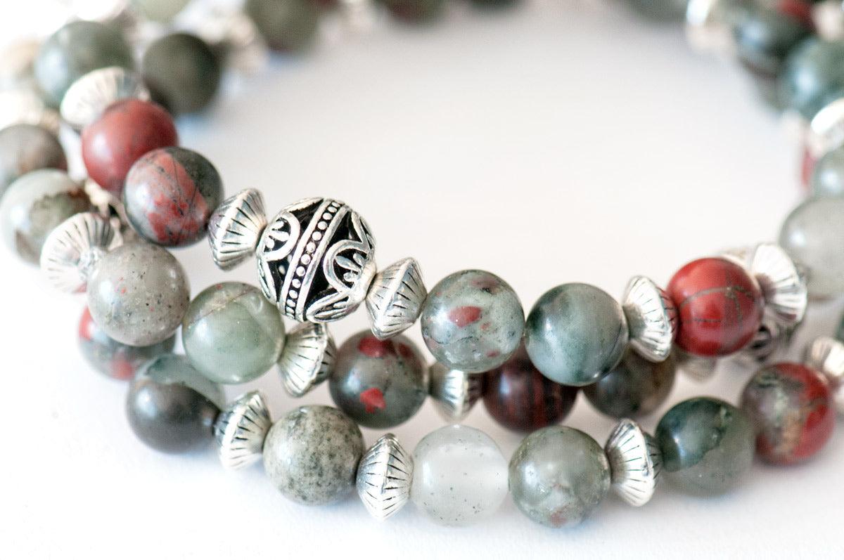 Bloodstone March Birthstone Bracelet for sale