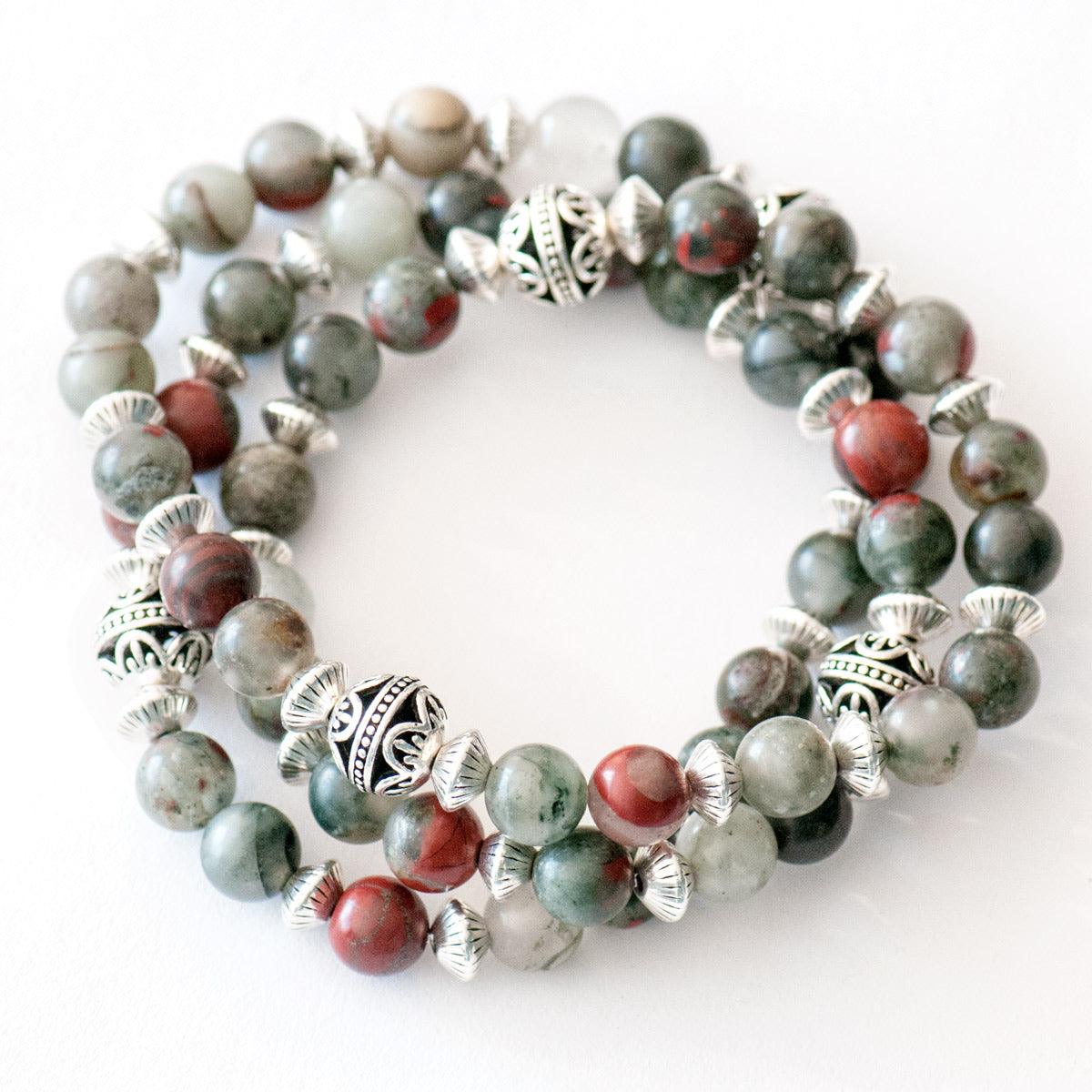 Bloodstone March Birthstone Bracelet for sale